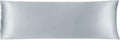 uxcell Body Pillow Cover, 20x60 Inch Silver Silky Satin Body Pillowcases for Hair and Skin, Soft Cooling Smooth Pillow Case with Envelope…