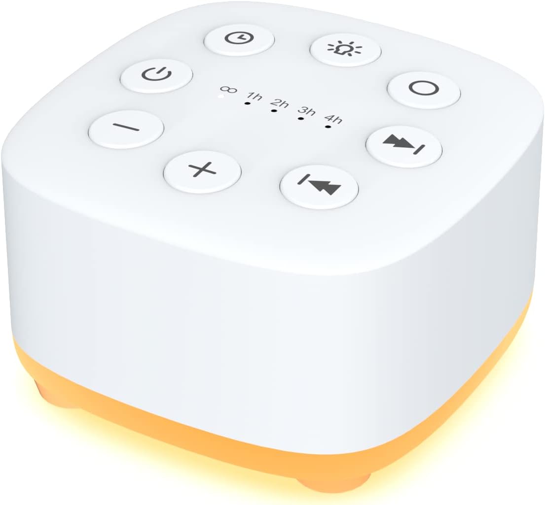 Meditation White Noise Sound Machine 30 Soothing Sounds with 32 Volume Control 12 Night Light 5 Timers Portable Sleep Machine for Travel Po…