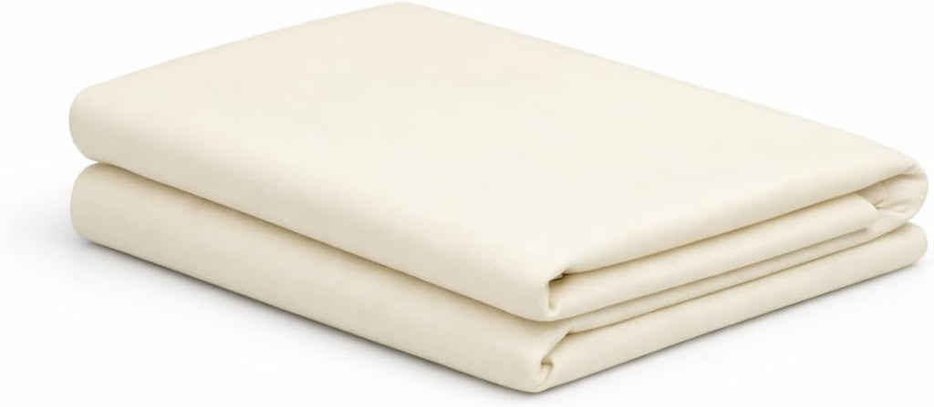 MoonRest ® Bed Wedge Cover Pillow case Protector with Easy On/Off Zipper, Breathable & Machine Washable (24" x 24" x 7", Ivory) Cotton