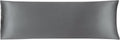 uxcell Body Pillow Cover, 20x60 Inch Grey Silky Satin Body Pillowcases for Hair and Skin, Soft Cooling Smooth Pillow Case with Envelope…