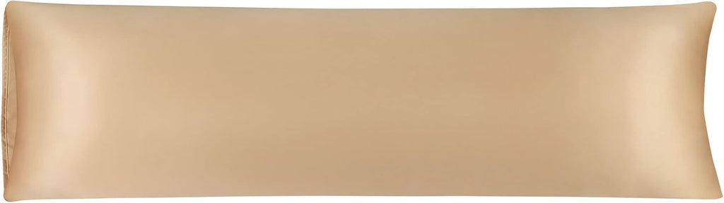 uxcell Body Pillow Cover, 20x72 Inch Gold Silky Satin Body Pillowcases for Hair and Skin, Soft Cooling Smooth Pillow Case with Envelope…