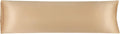 uxcell Body Pillow Cover, 20x72 Inch Gold Silky Satin Body Pillowcases for Hair and Skin, Soft Cooling Smooth Pillow Case with Envelope…
