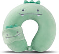 MissSoul Kids Neck Pillow for Travel with Sleep Eye Mask, Cute Travel Neck Pillow, Memory Foam Flight Sleeping Headrest Pillow for Boys & G…