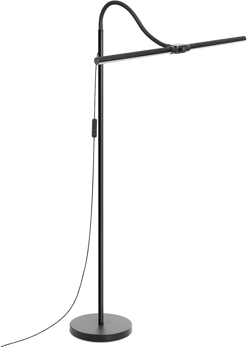 LED Floor Lamp, 18W/2000LM Bright Reading Floor Lamp for Office with Double Head, Adjustable Gooseneck Dimmable Modern Standing Light for…