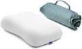 Cushionlab Cushion Lab Travel Deep Sleep Pillow – Compact Memory Foam Neck Pillow for Sleeping, Portable Pillow for Hotels, Camping, Side &…