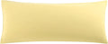 uxcell Soft Microfiber Body Pillow Cover with Zipper Closure, Long Pillow Cases for Body Pillows Weave for 90 GSM Polyester, Gold Body (20"…