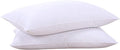 puredown® Goose Feathers and Down White Pillows with 100% Soft Cotton Cover, Bed Sleeping Hotel Collection Pillows Set of 2 King Size