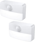 Jxtz 【2 PACK】 Motion Sensor Night Light, Stick-On Motion Sensor Lights Indoor, Battery Powered Under Cabinet Kitchen Lights with Adhesive P…