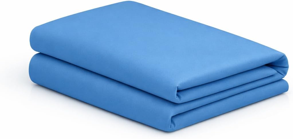 MoonRest ® Bed Wedge Cover Pillow case Protector with Easy On/Off Zipper, Breathable & Machine Washable (24" X 24" X 10", Ocean Blue) Cotto…