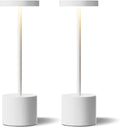 Kakanuo White Cordless Lamp Set, Rechargeable Lamp, 3 Color Temperature, LED Outdoor Wireless Lamps, Battery Operated Lamps, Stepless…