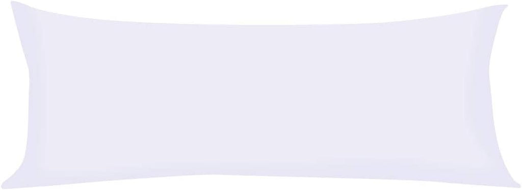 uxcell Soft Microfiber Body Pillow Cover with Zipper Closure, Long Pillow Cases for Body Pillows Weave for 90 GSM Polyester, White Body (20…
