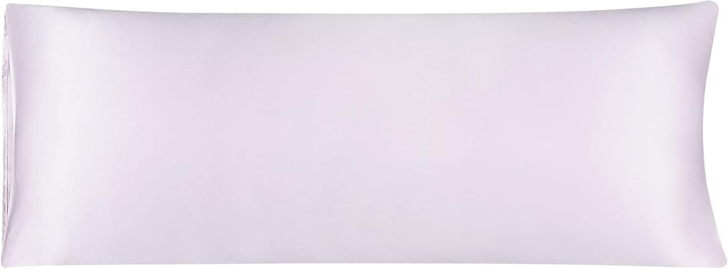uxcell Body Pillow Cover, 20x54 Inch Light Lilac Silky Satin Body Pillowcases for Hair and Skin, Soft Cooling Smooth Pillow Case with…