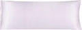 uxcell Body Pillow Cover, 20x54 Inch Light Lilac Silky Satin Body Pillowcases for Hair and Skin, Soft Cooling Smooth Pillow Case with…