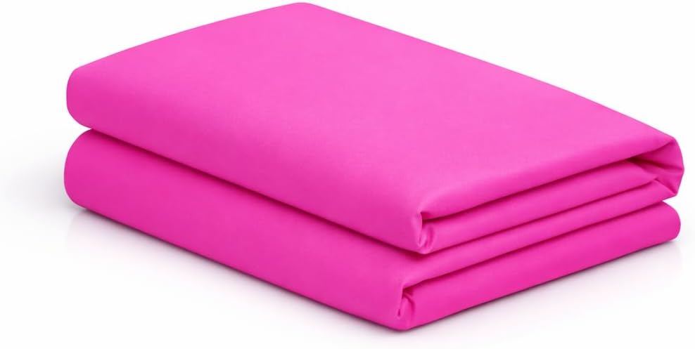 MoonRest ® Bed Wedge Cover Pillow case Protector with Easy On/Off Zipper, Breathable & Machine Washable (24" x 24" x 7", Hot Pink/Fuchsia)…