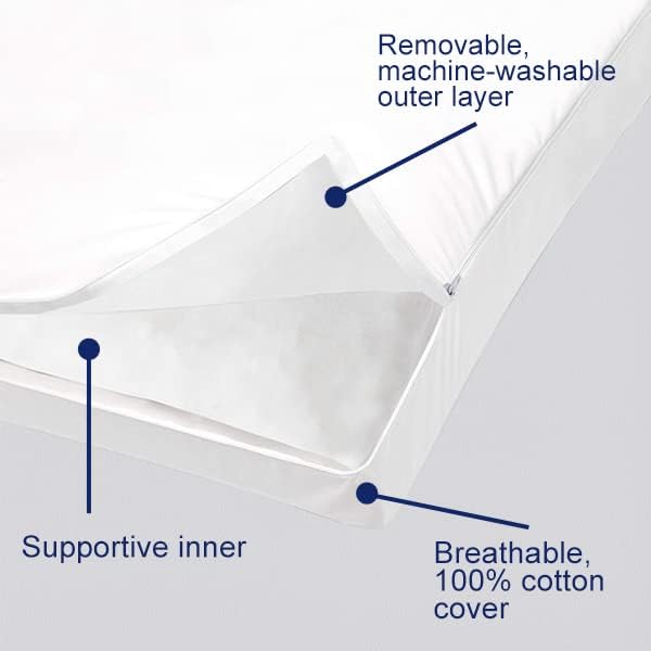 Accuratex Full Body Pillow for Adults - Hybrid Shredded Memory Foam Firm Body Pillow with Soft Fluffy Down Alternative Cotton Cover - Adjus…