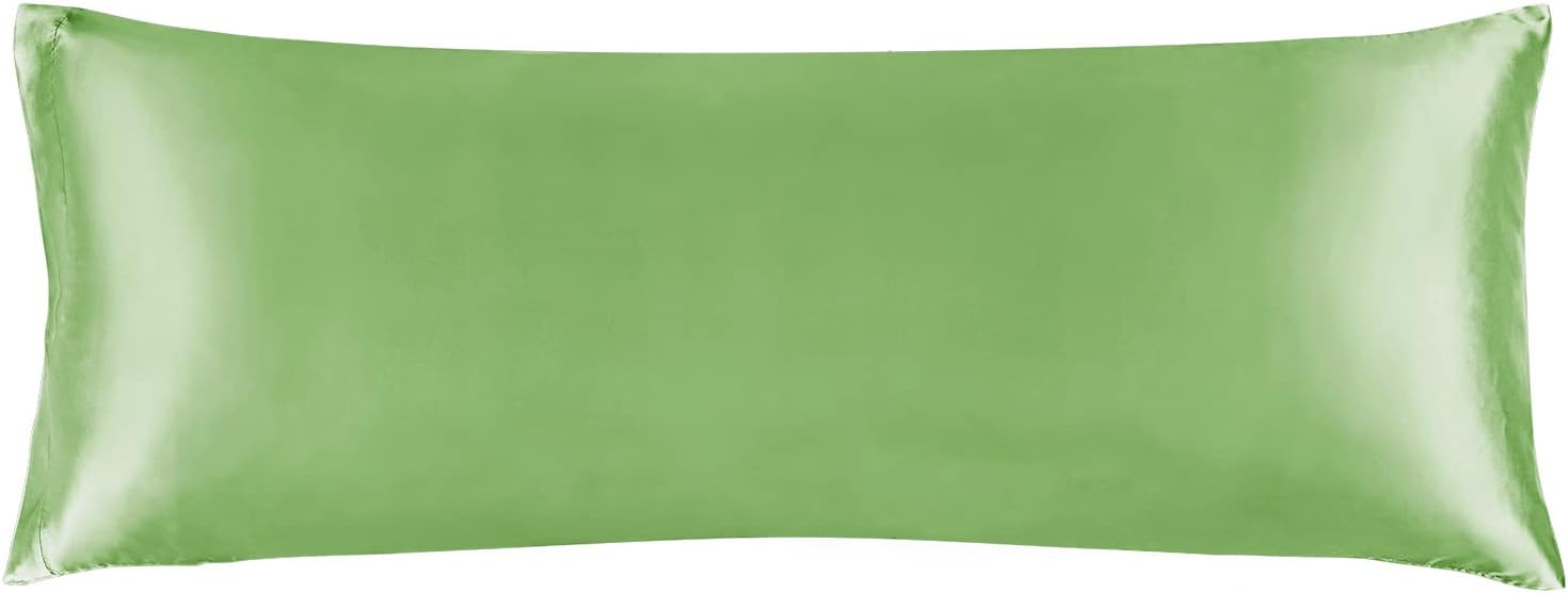 Bedelite Satin Body Pillow Cover, Super Soft and Cooling Body Pillow Pillowcase for Hair and Skin, Breathable Silky Full Long Pillowcase Co…