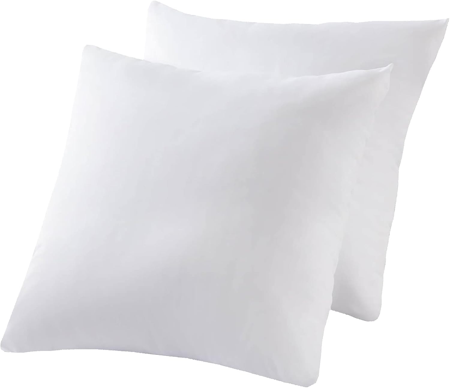 Kingnex Waterproof Feather Proof Euro Pillow Protectors with Zipper 26x26 Pack of 2 Soft Bamboo Viscose Jersey Square Pillow Covers for Eur…