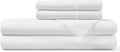 Pizuna 100% Cotton Twin XL Sheets Set - Crisp, Breathable Percale Weave Bed Sheets - Fully Elasticized 15" Deep Pocket Cooling Sheet - Long…