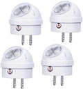 Emotionlite Plug-in Night Lights, Warm White LED Nightlight, 360° Rotation, Dusk to Dawn Sensor, Kids, Adult, Bedroom, Hallway…