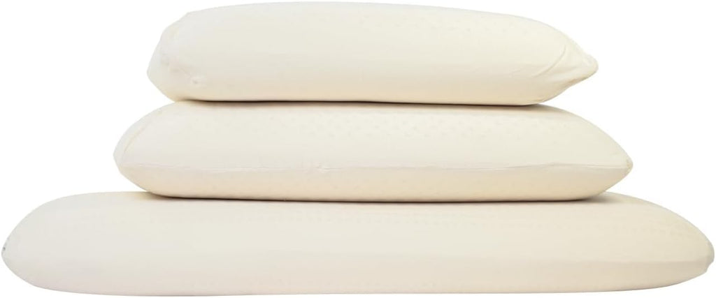 Home Turmerry Green Natural Bed Pillow - GOLS Certified Organic Rubber Foam Latex Pillows for Sleeping Side, Back, Stomach Sleepers Zippere…