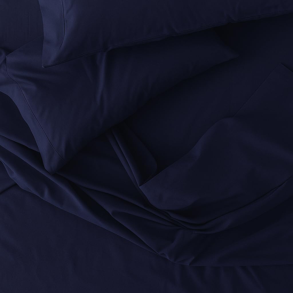 Perupima Peru Pima 415 Thread Count Percal California King Sheet Set - 100% Peruvian Pima Cotton, 4 Piece (Flat, Fitted, 2 Pillowcases) - C…