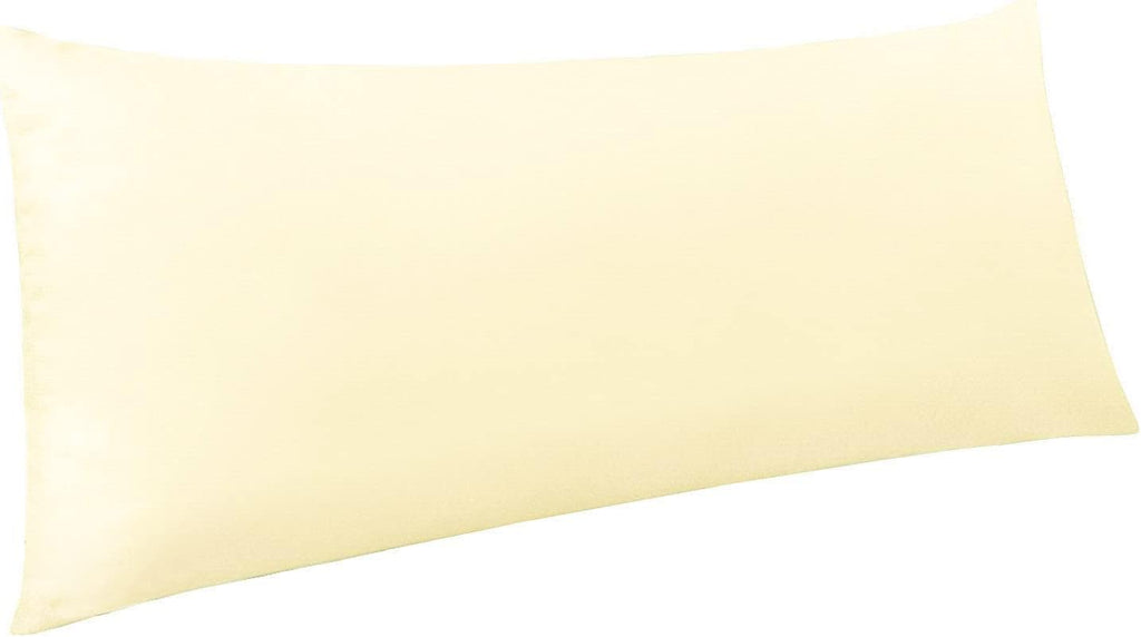 Ntbay Body Pillowcase - Brushed Microfiber 20x54 Pillowcase - Soft, Wrinkle-Free, Fade-Resistant, Stain-Resistant, Ivory Body Pillow Cover…