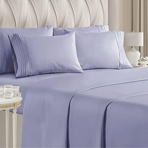 Queen 6 Piece Sheet Set - Comfy, Breathable & Cooling - Hotel Luxury Bedding for Women, Men, Kids, Teens & Children - 1 Flat & 1 Fitted…
