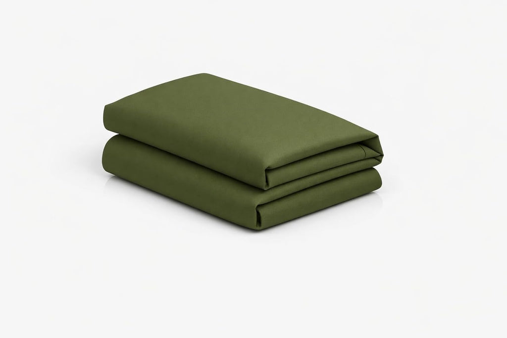 MoonRest ® Bed Wedge Cover Pillow case Protector with Easy On/Off Zipper, Breathable & Machine Washable (24" X 24" X 12", Olive) Cotton