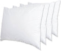 ForPro Professional Collection Premium Waterproof Pillow Protectors, Standard Size Pillow Cases with Zipper, White, 4-Count