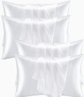 Satin Pillowcase Set of 4 -Silky Pillow Cases for Hair and Skin, 4 Pack Similar to Silk Pillow Covers with Envelope Closure, Gifts for…