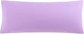 uxcell Soft Microfiber Body Pillow Cover with Zipper Closure, Long Pillow Cases for Body Pillows Weave for 90 GSM Polyester, Violet Body (2…