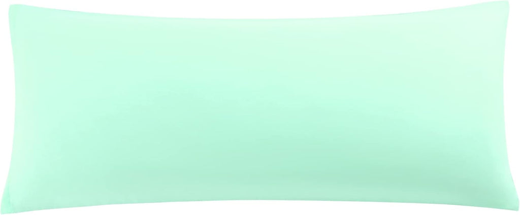 uxcell Soft Microfiber Body Pillow Cover with Zipper Closure, Long Pillow Cases for Body Pillows Weave for 90 GSM Polyester, Spa Blue Body…