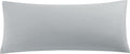 uxcell Soft Microfiber Body Pillow Cover with Zipper Closure, Long Pillow Cases for Body Pillows Weave for 90 GSM Polyester, Grey Body (20"…