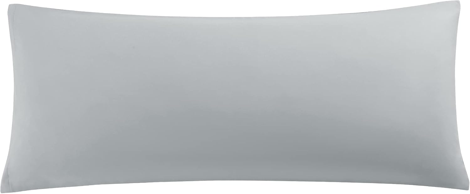 uxcell Soft Microfiber Body Pillow Cover with Zipper Closure, Long Pillow Cases for Body Pillows Weave for 90 GSM Polyester, Grey Body (20"…