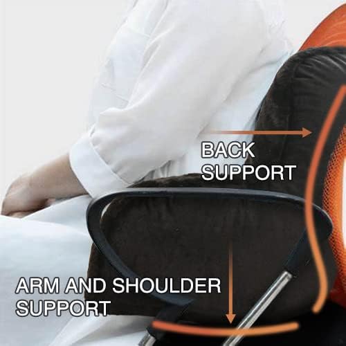 Holawakaka Reading Pillow for Sitting up in Bed Sofa Kids Teens, Backrest Pillow with Arms for Boys Girls Women Petites Pregnancy, Back Sup…