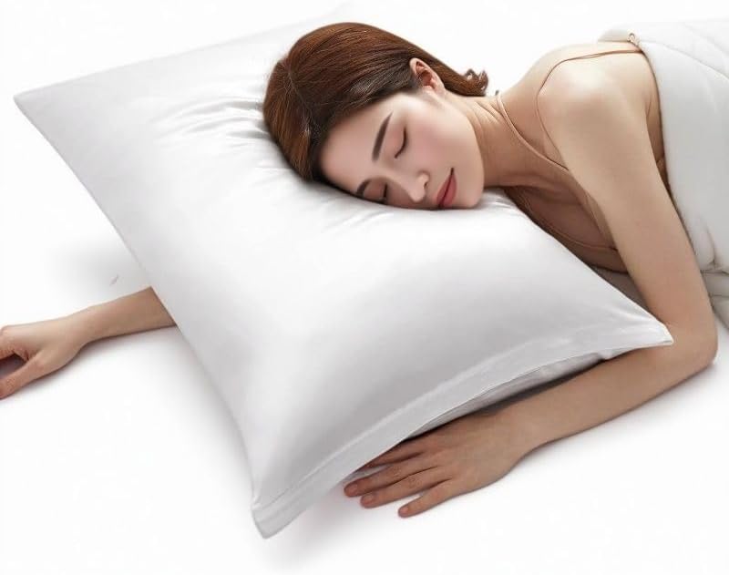 Satin Pillowcase Set of 4 -Silky Pillow Cases for Hair and Skin, 4 Pack Similar to Silk Pillow Covers with Envelope Closure, Gifts for…
