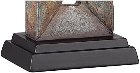 Franklin Iron Works Tahoe Small Rustic Traditional Style Table Lamps 26" High Set of 2 Natural Stale Open Base Rectangular Box Shade for…