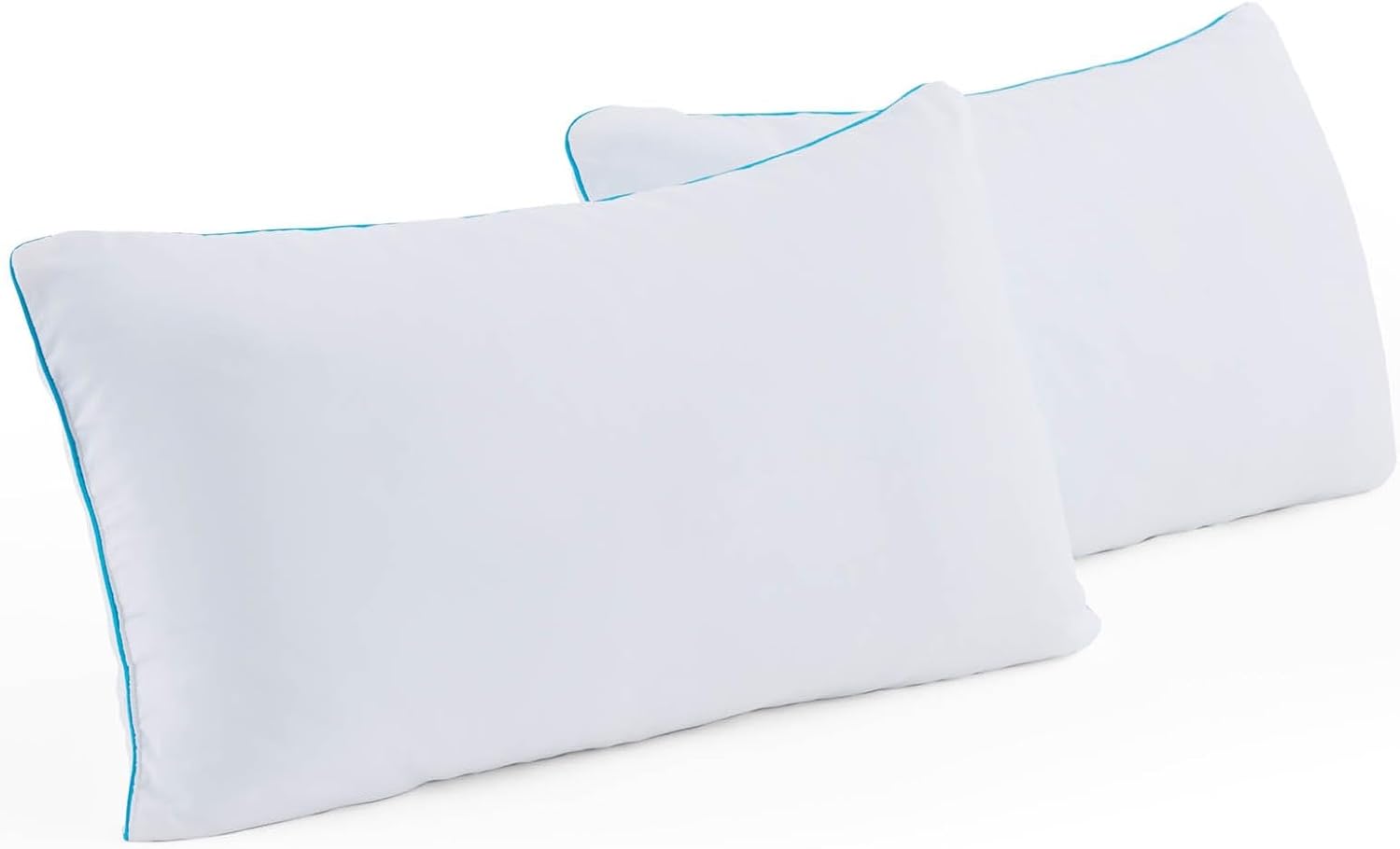 Linenspa Two Pack Shredded Gel Memory Foam Pillow, King Size – Cooling Bed Pillow – Soft and Supportive – Side, Stomach, and Back…