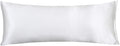 Lcbd Satin Body Pillow Case for Hair and Skin, Ivory Silk Satin Body Pillowcase Cover, 20x54 Body Cooling Pillow Cover with Envelope Closur…