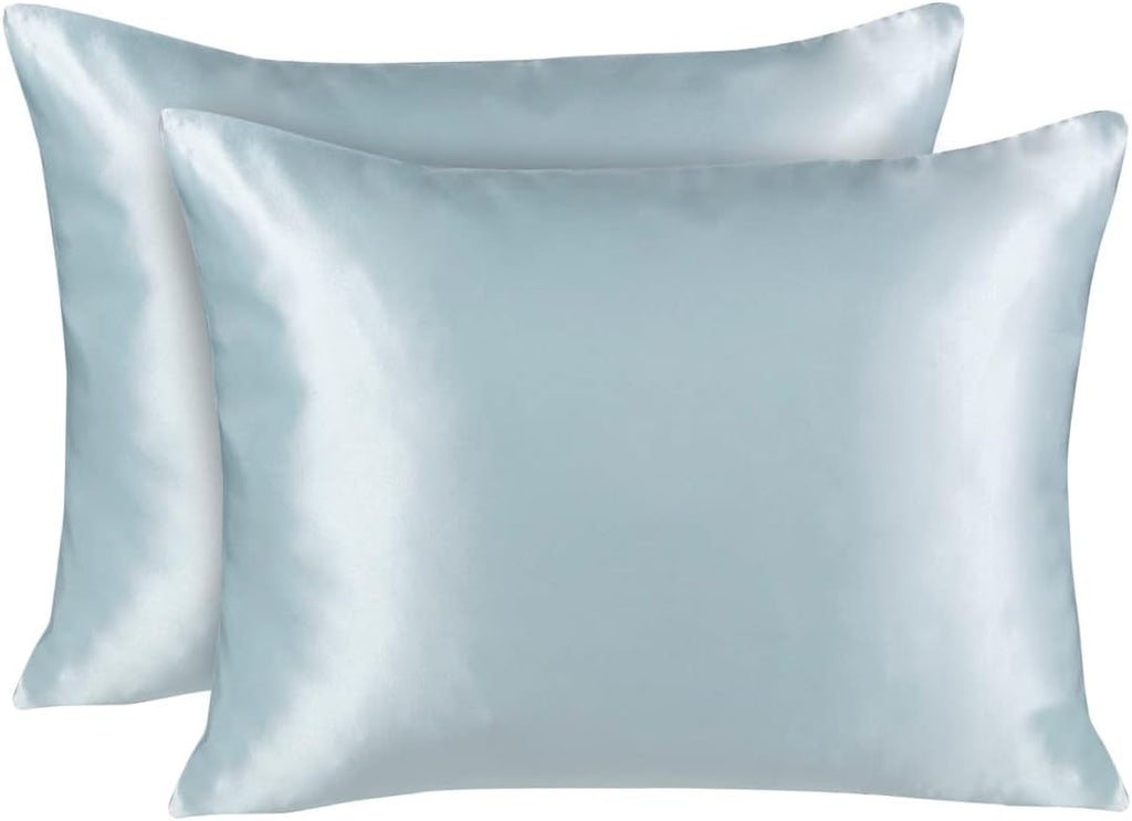 Blissford Satin Pillowcase with Zipper, for Hair and fabric comfort, Feels Soft and Cool Like a Silk Pillowcase, Satin Pillow Cases 2…