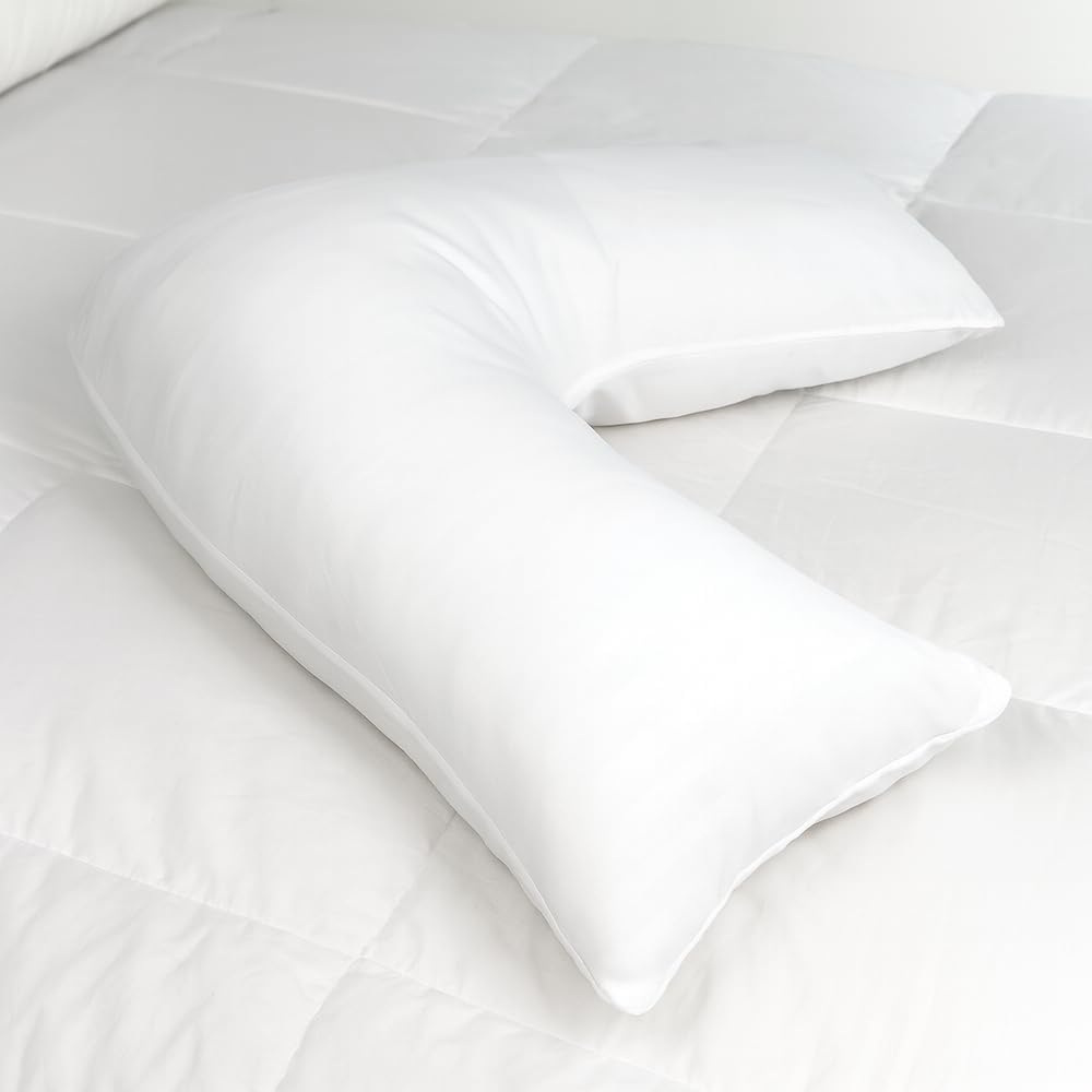 Contour Products L Pillow Case, White, Made Specifically for The Contour Products L-Shaped Body Pillow (Pack of 2)