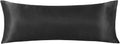 Lcbd Satin Body Pillow Case for Hair and Skin, Black Silk Satin Body Pillowcase Cover, 20x54 Body Cooling Pillow Cover with Envelope Closur…