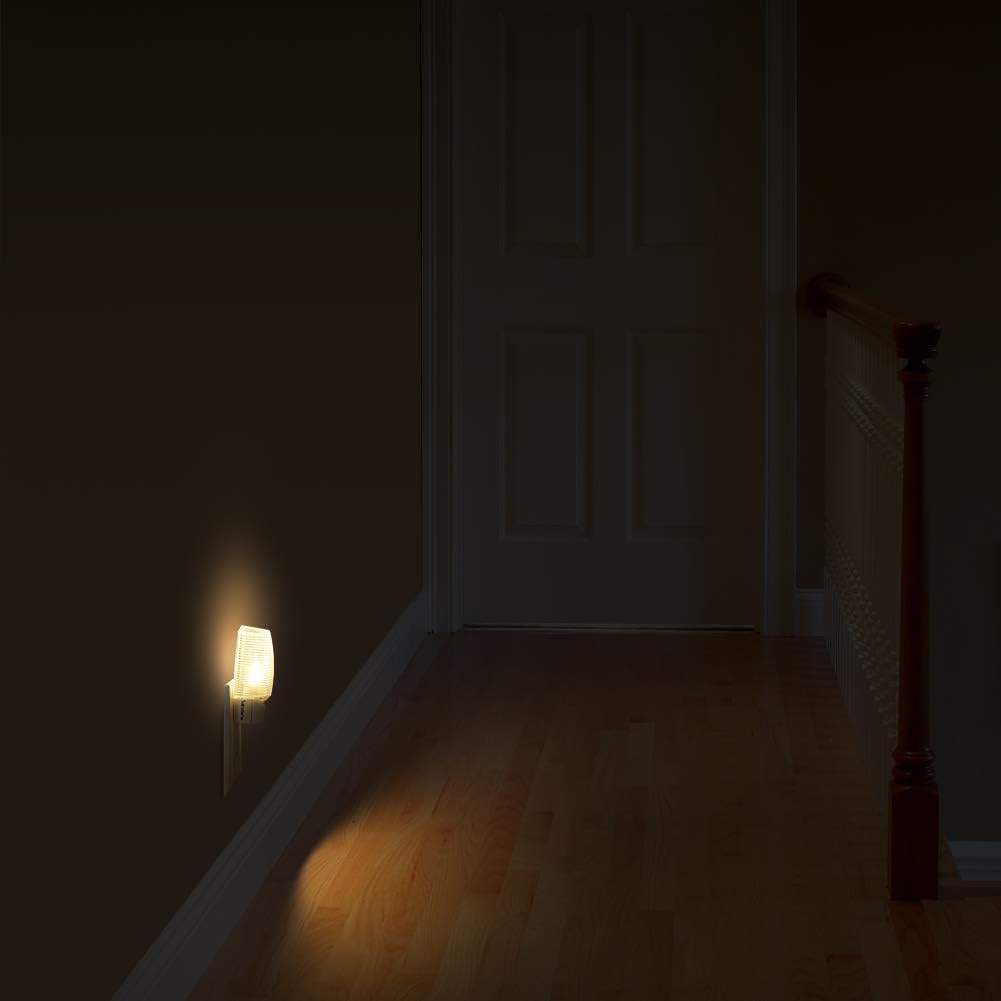 Emotionlite Plug in Night Light, Warm White LED Nightlight, Dusk to Dawn Sensor, Kids, Nursery, Bedroom, Bathroom, Hallway, Stairs…