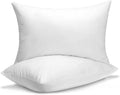 QUBA LINEN Queen Size Bed Pillows - Set of 2, Medium Density, Soft and Supportive for Back, Side, and Stomach Sleepers (Queen (Pack of…