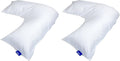 Contour Products L Pillow Case, White, Made Specifically for The Contour Products L-Shaped Body Pillow (Pack of 2)