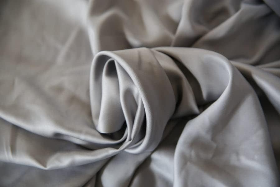 Copper Ion Infused Rayon Derived from Bamboo Cooling Body Pillow Cover, Soft and Breathable Long Pillow Case, Grey (20x72)