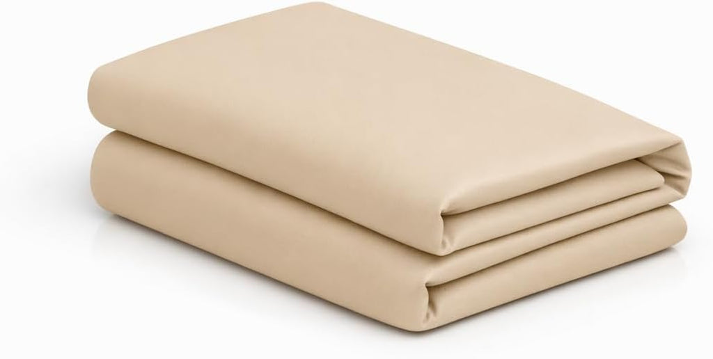 MoonRest ® Bed Wedge Cover Pillow case Protector with Easy On/Off Zipper, Breathable & Machine Washable (24" x 24" x 7", Khaki) Cotton