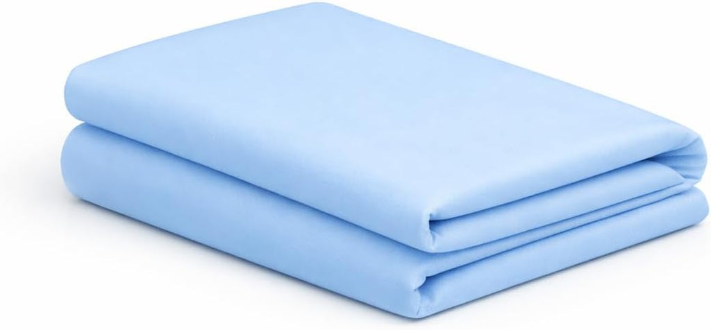 MoonRest ® Bed Wedge Cover Pillow case Protector with Easy On/Off Zipper, Breathable & Machine Washable (24" X 24" X 7", Ice Blue) Cotton B…