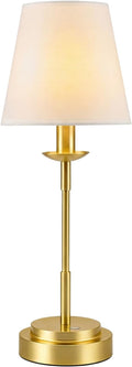 Table Lamps, Rechargeable Cordless Lamp with 6000mAh Battery Operated, 3 Colors Stepless Dimming LED Adjustable Wireless Lamp for…