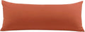 PiccoCasa Body Pillow Cover, 110 GSM Brushed Microfiber, Rust Color, Zipper Closure, Soft Long Cases for 20"x48" Body Pillows cotton